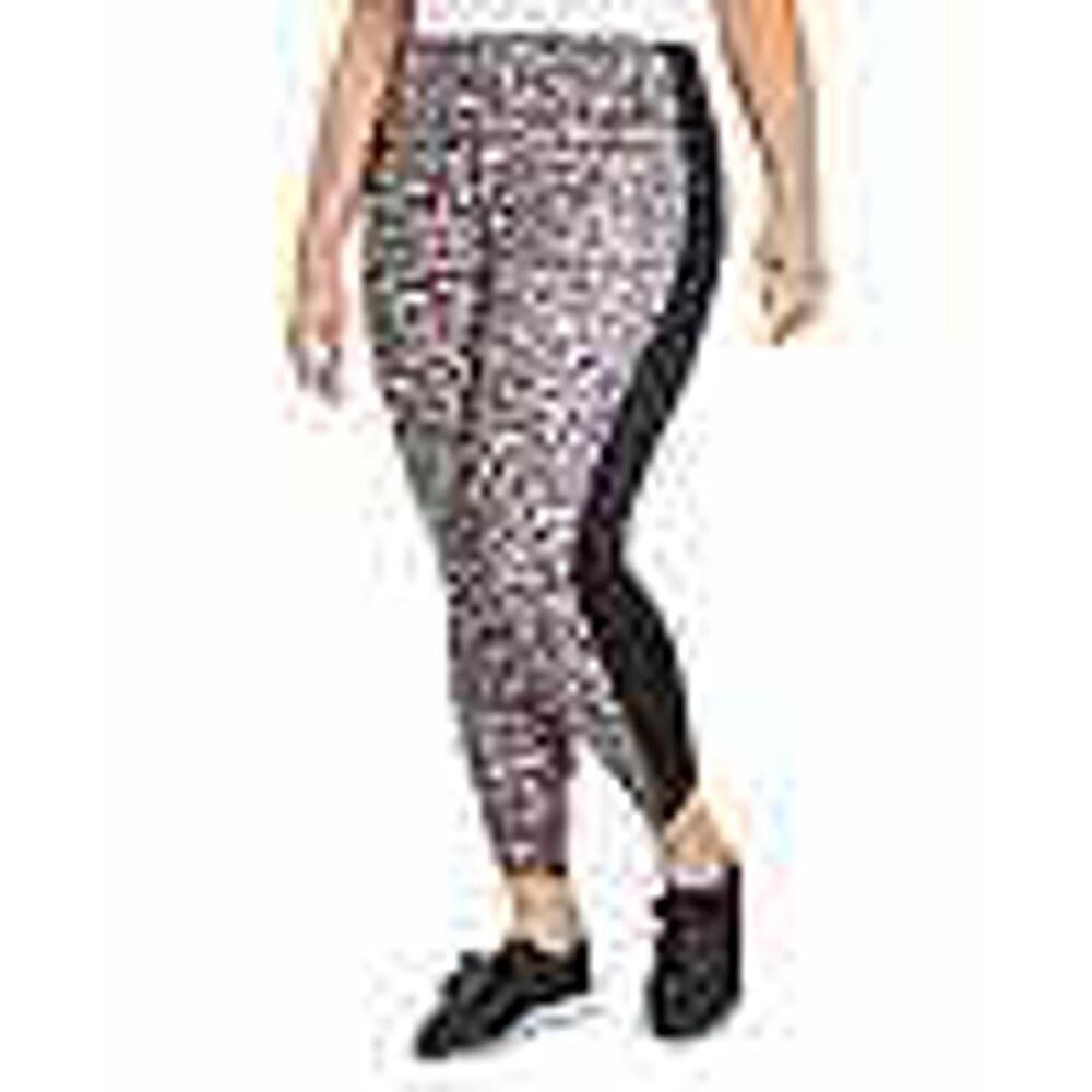Ideology Women's Mid-Rise Pluss Size Leopard Print Leggings, Size: 1X